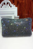 Zwarte Spakly Strass Avond Handtas