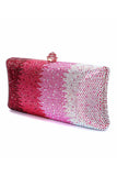 Fuchsia Ombre Saprkly Pailletten Avond Clutch Bag