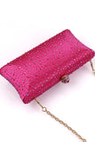 Sprankelende Fuchsia Rhinestone Evening Party handtas