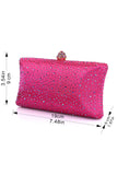 Sprankelende Fuchsia Rhinestone Evening Party handtas