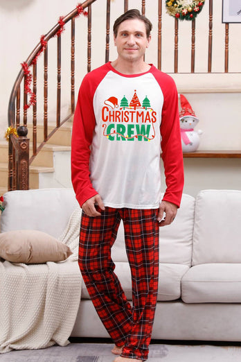 Familie Rode Plaid Merry Christmas Pyjama Sets