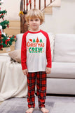 Familie Rode Plaid Merry Christmas Pyjama Sets