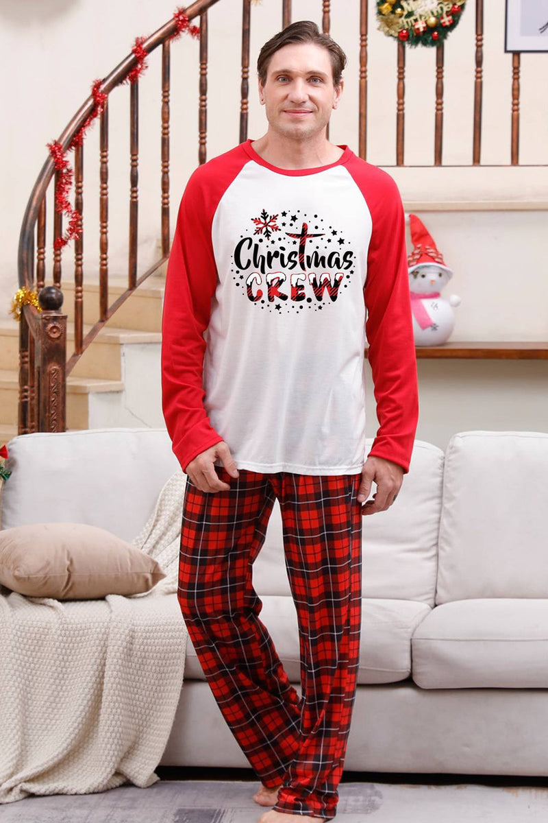 Afbeelding in Gallery-weergave laden, Rode geruite bijpassende familie kerst pyjama sets