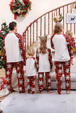 Plaid Matching Familie Kerst Pyjama met Sneeuwvlok