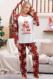 Plaid Matching Familie Kerst Pyjama met Sneeuwvlok
