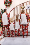 Plaid Matching Familie Kerst Pyjama met Sneeuwvlok
