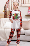 Plaid Matching Familie Kerst Pyjama met Sneeuwvlok