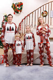 Plaid Matching Familie Kerst Pyjama met Sneeuwvlok