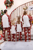 Plaid Matching Familie Kerst Pyjama met Sneeuwvlok