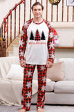 Plaid Matching Familie Kerst Pyjama met Sneeuwvlok
