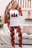 Plaid Matching Familie Kerst Pyjama met Sneeuwvlok