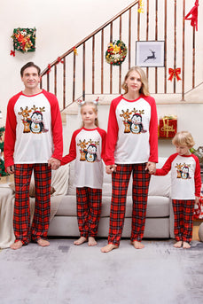 Bijpassende familie kerst rode geruite pyjama