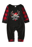 Print Familie Kerst Pyjama met Rode Plaid