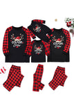 Print Familie Kerst Pyjama met Rode Plaid