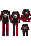 Print Familie Kerst Pyjama met Rode Plaid