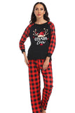 Print Familie Kerst Pyjama met Rode Plaid