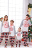 Afbeelding in Gallery-weergave laden, Print grijze lange mouwen bijpassende familie kerst pyjama