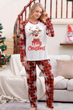 Kerst Red Print Familie Pyjama Sets