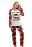 Kerst Red Print Familie Pyjama Sets