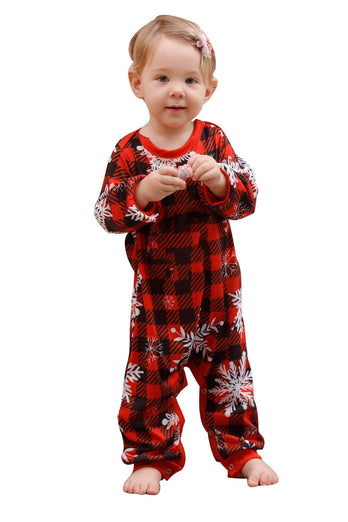 Kerst Red Print Familie Pyjama Sets