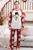 Kerst Red Print Familie Pyjama Sets