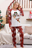 Kerst Red Print Familie Pyjama Sets