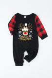 Rode Plaid Kerst Fmaily Print Pyjama Sets met Hond