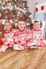 Afbeelding in Gallery-weergave laden, Rode sneeuwvlok en herten patroon kerst fmaily matching pyjama set