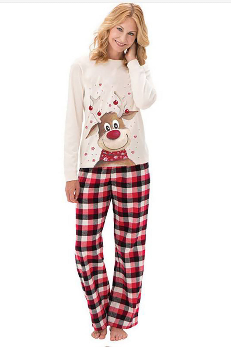 Afbeelding in Gallery-weergave laden, Kerstmis White Deer Familie Bijpassende Pyjama Set