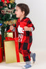 Afbeelding in Gallery-weergave laden, Kerstmis Familie Rode Grid Beer Print Pyjama Set