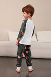 Donkergroene Herten Kerst Familie Pyjama Set