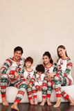 Rode groene familie kerstboom pyjama set