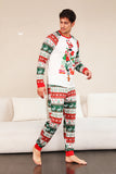 Rode groene familie kerstboom pyjama set