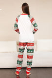 Rode groene familie kerstboom pyjama set