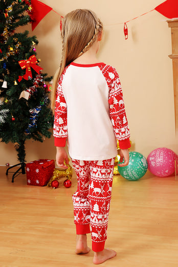 Red Deer Print Kerst Familie Bijpassende Pyjama Set