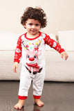 Red Deer Print Familie Kerst Pyjama