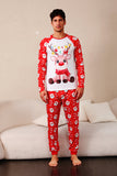 Red Deer Print Familie Kerst Pyjama