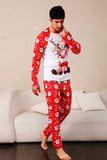 Red Deer Print Familie Kerst Pyjama