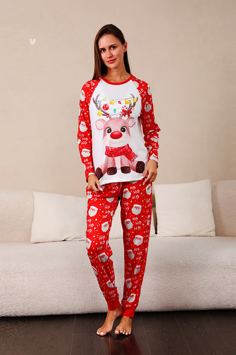 Afbeelding in Gallery-weergave laden, Red Deer Print Familie Kerst Pyjama
