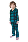 Donkergroen Plaid Christmas Family Matching 2 Delige Pyjama Set