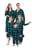 Donkergroen Plaid Christmas Family Matching 2 Delige Pyjama Set