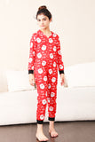 Familie Rode Kerst Claus Print Pyjama