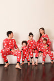 Familie Rode Kerst Claus Print Pyjama