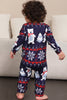 Afbeelding in Gallery-weergave laden, Navy Print Kerst Familie Bijpassende Pyjama Set