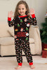 Afbeelding in Gallery-weergave laden, Kerstman en kerstboom Zwarte Familie Bijpassende Pyjama Set