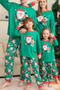 Afbeelding in Gallery-weergave laden, Groene kerstman en herten kerst familie bijpassende pyjama set