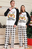 Afbeelding in Gallery-weergave laden, Zwart-wit geruite kerst herten familie pyjama set