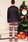 Kerst Black Deer en Snowflake Family Matching Pyjama Set