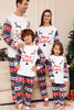 Afbeelding in Gallery-weergave laden, Witte en blauwe herten sneeuwvlok patroon kerst familie bijpassende pyjama set