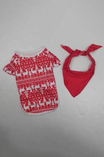 Rode Sneeuwpop Kerst Familie Bijpassende Pyjama Set